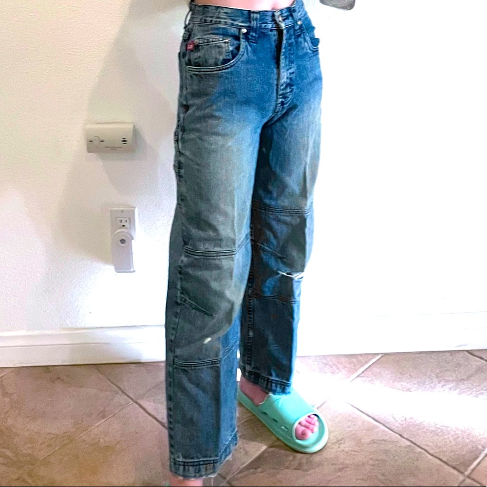 Sideout Boys’ Distressed Straight-Leg Denim Jeans [Boys’ Size 12] 👖